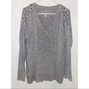 VERY soft grey sweater
